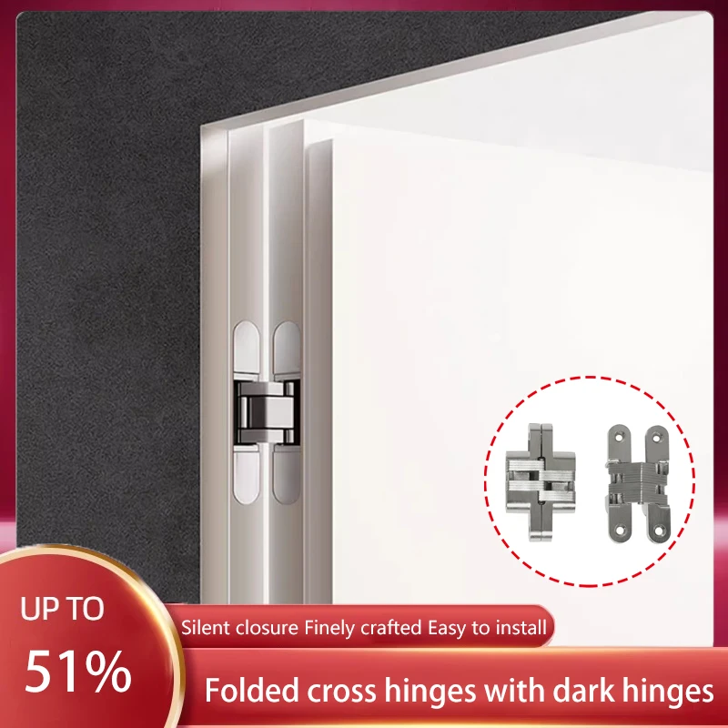 

Concealed Hinge Invisible Door Hinge Cross Hinge Security Door Concealed Hinge Folding Hidden Hinge Hidden Secret Door Hinge