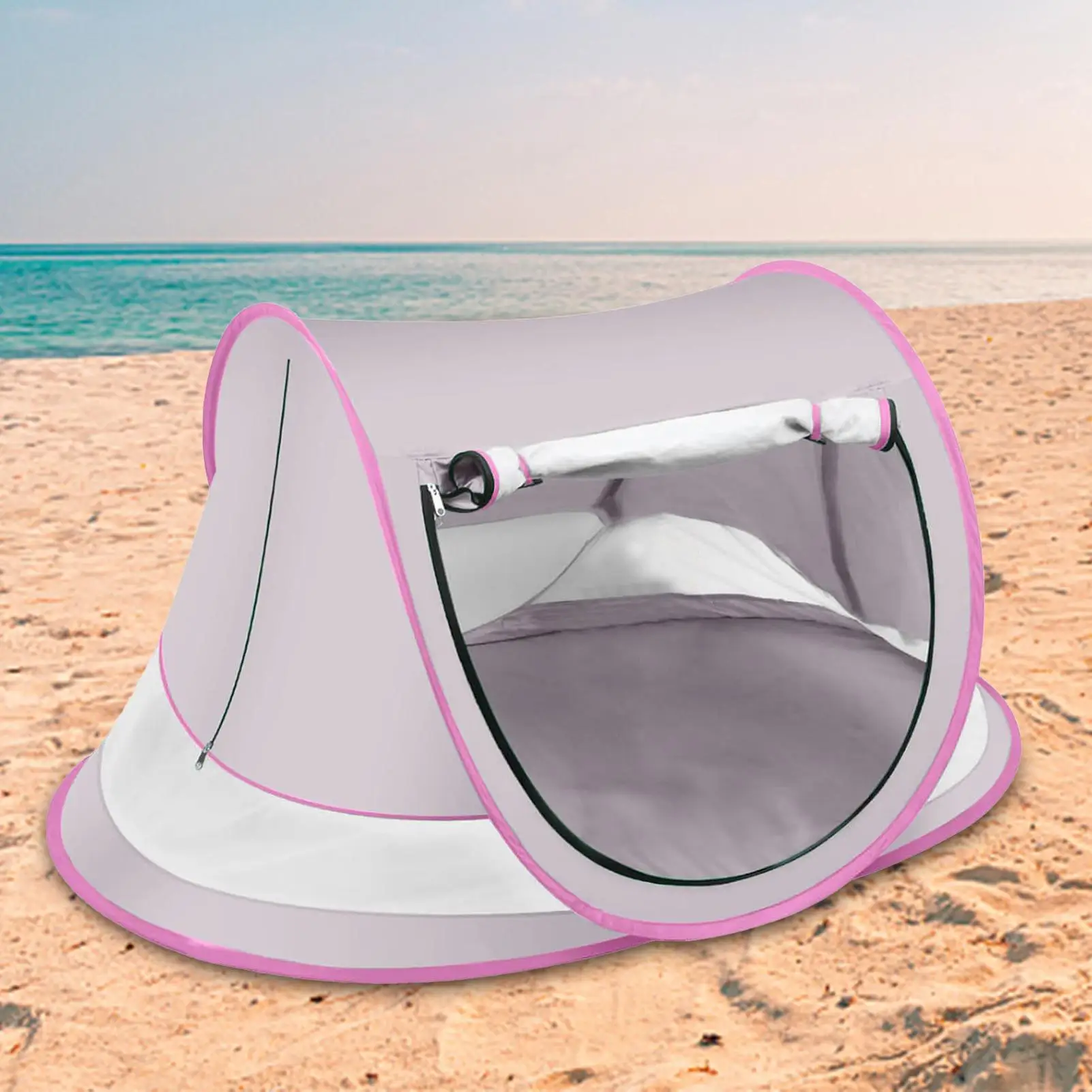 Baby Strand Zelt Pops-up Baby Baldachin Leichte Sand-Proof Dome Zelt Outdoor Sonnenschirm Reise Kind Spielen Dome Markise Spielzeug