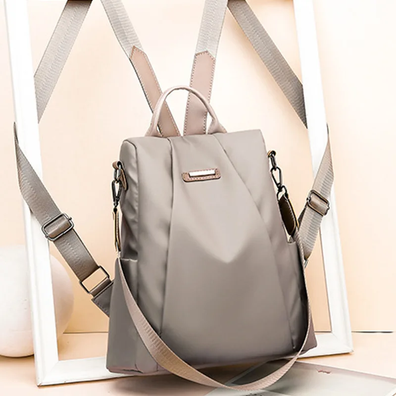 Anti-theft Double Shoulder Bags Women Waterproof Oxford Cloth Travel Backpack Nylon Backpacks Accessories for Travel Student