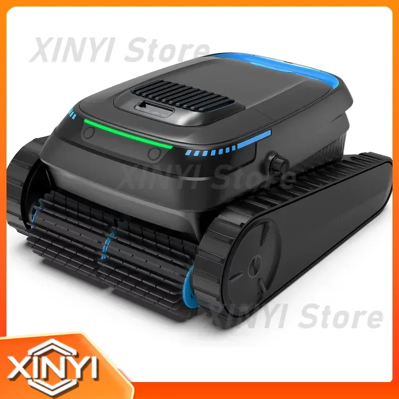 2026 Upgrade PC10 Robotic Pool Cleaner 5000GPH Suction 150μm Filtration Floor Wall Waterline Cleaning Smart Navigation