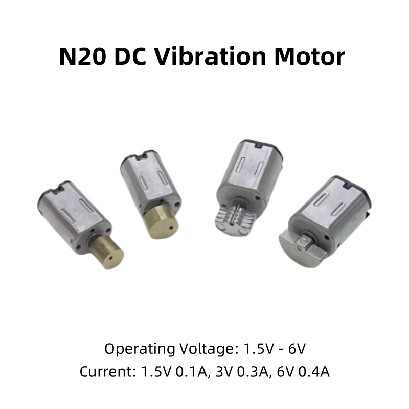 M20/N20 Small Motor, Micro DC Vibration Motor, Suitable For 1.5V, 3V, 5V, 6V, Used In Beauty Devices And Massagers