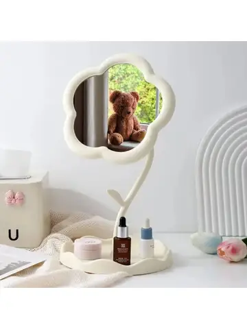 Specchio da tavolo Specchi per fiori Dormitorio creativo Desktop Online Celebrity Gao Yan Specchi di valore per camera da letto Specchio per la decorazione della casa