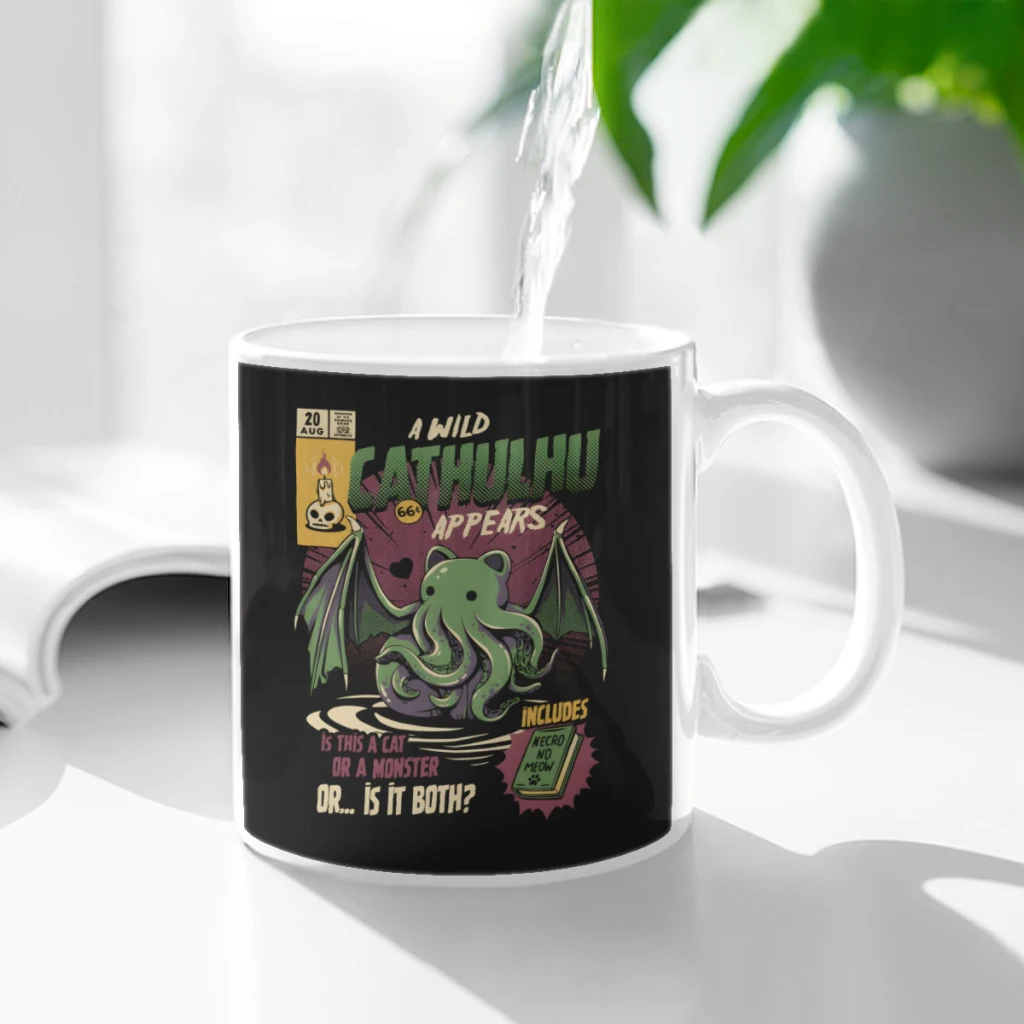 

Cathulhu Ceramic Cup Coffee Oatmeal Breakfast Cup Creative Personality Mug