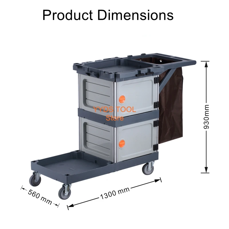 

Multi-Function Cleaning Cart Hotel, Property Management, and Supermarket High-Capacity Efficient Cleaning Trolley