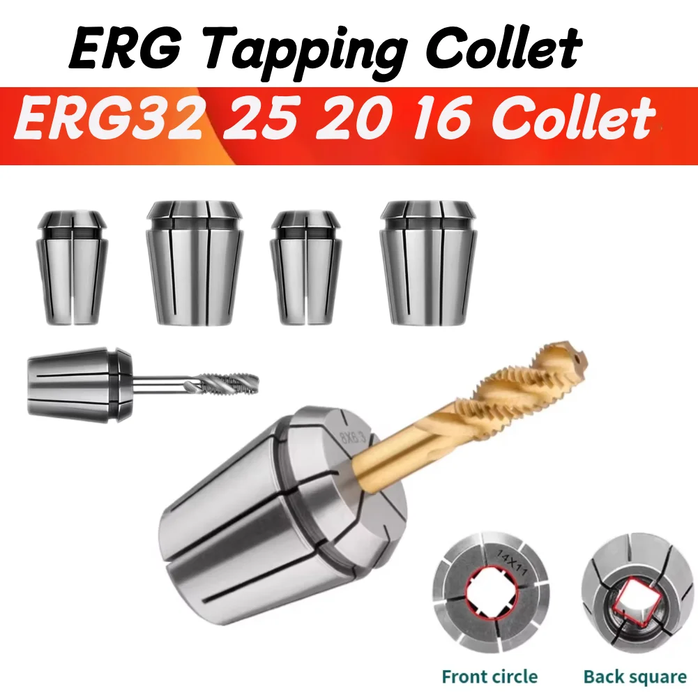 DIN ISO JIS Tapping Tube Clamp ERG32 ERG25 ERG20 ERG16 Square Tapping Chuck Set Clamping Tap Precision Machining