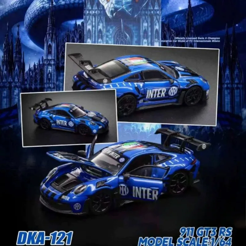 DKA 1:64 GT3 RS 21‑Times Championship Commemorative Full Opening Version Diecast Model Car, Fine Details, Display Collectible