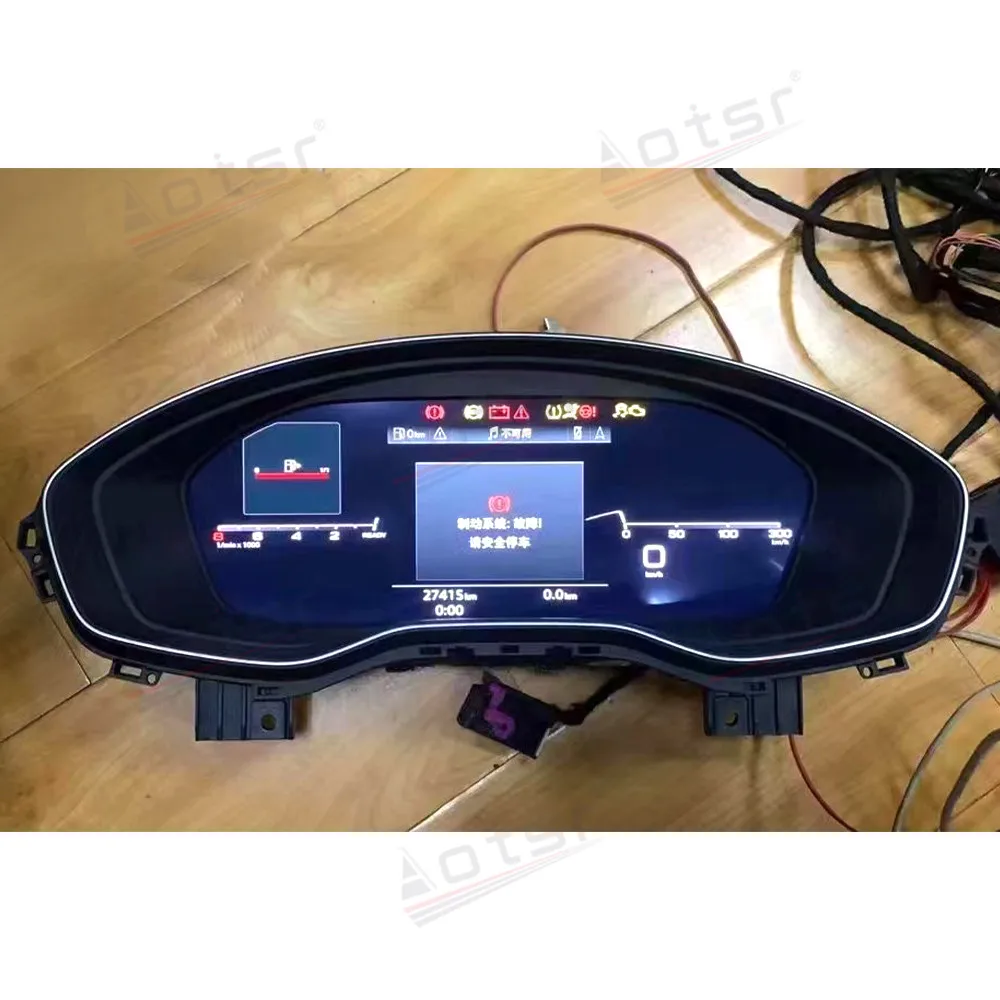 

Популярная 12,3-дюймовая панель приборной панели с цифровым кластером для Audi OEM, часть ЖК-дисплея, виртуальный приборный кластер, спидометр, кабина