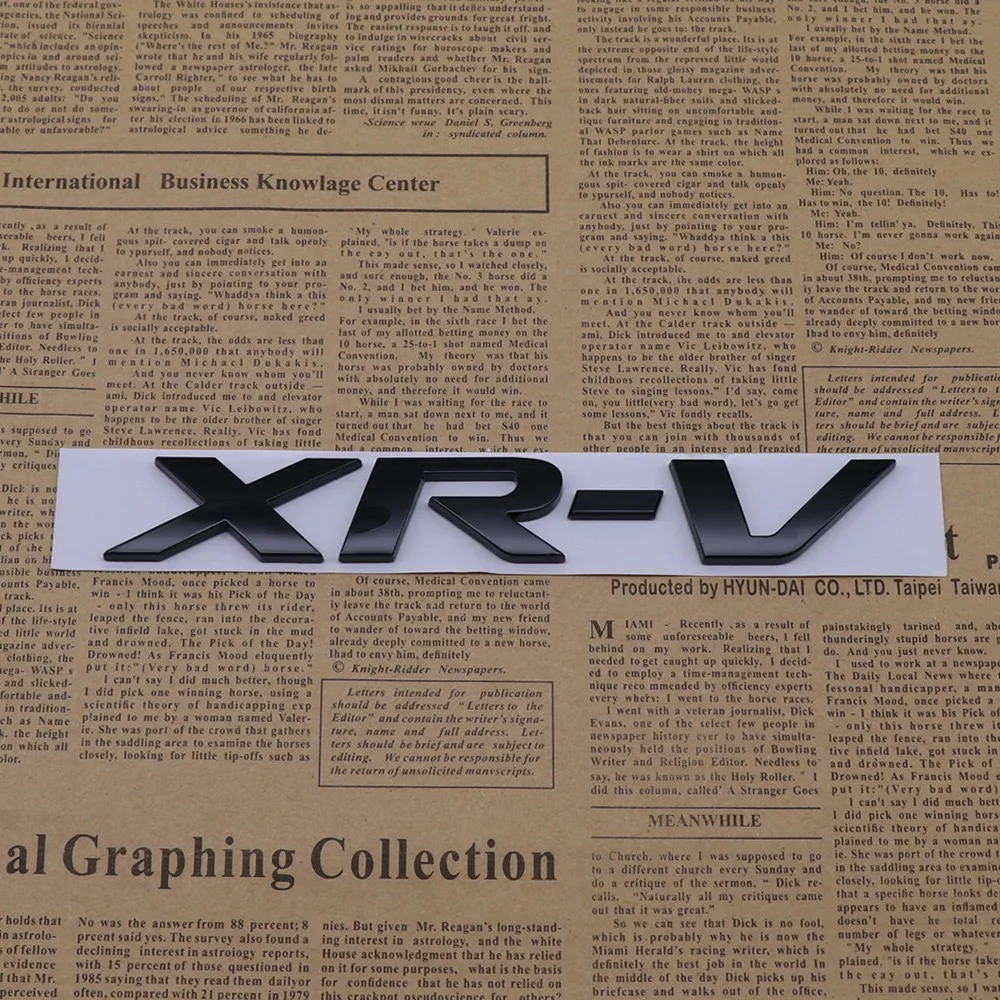 1pcs forHonda CR-V XR-V XR-V ABS Chrome Silver /Black car Emblem Fender side Rear tail trunk badge sticker Decal styling - Image 4