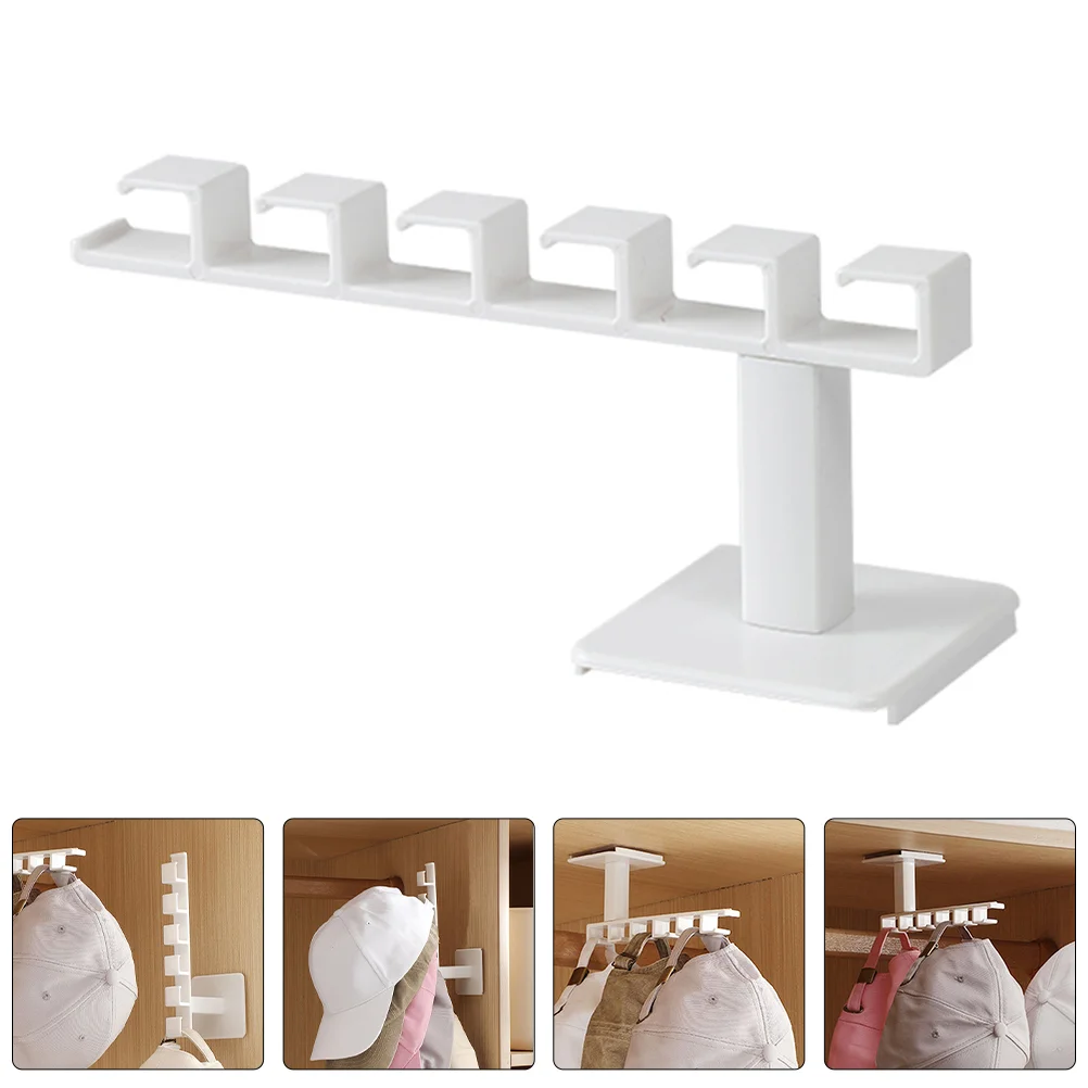 Gancho multifuncional para abrigos, gorra de béisbol, ganchos para baño, almacenamiento, toallero adhesivo blanco, 2 uds.