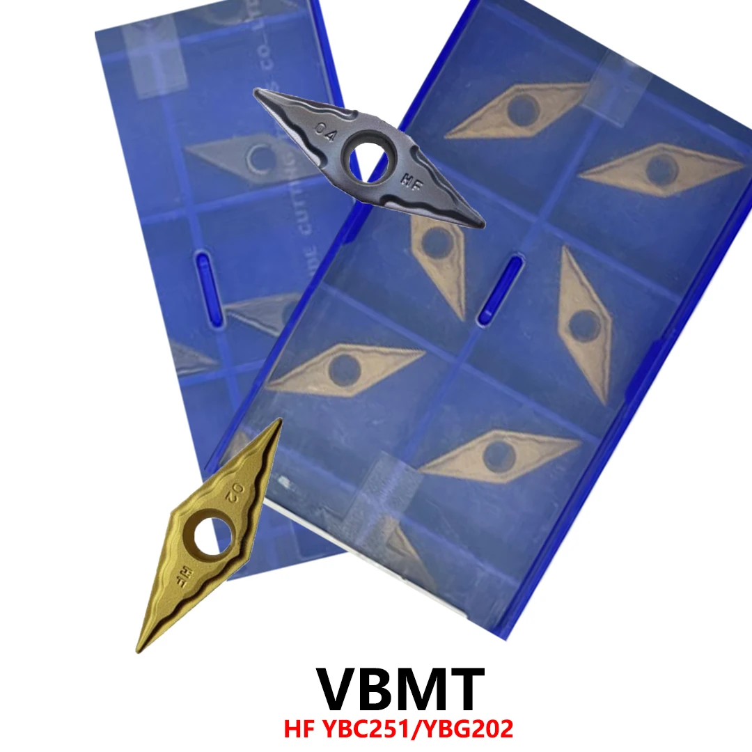 

Original VBMT110202-HF VBMT110204-HF VBMT110202 VBMT110204 HF YBC251 YBG202 CNC Holder Tools Carbide Inserts Shank VBMT 110202