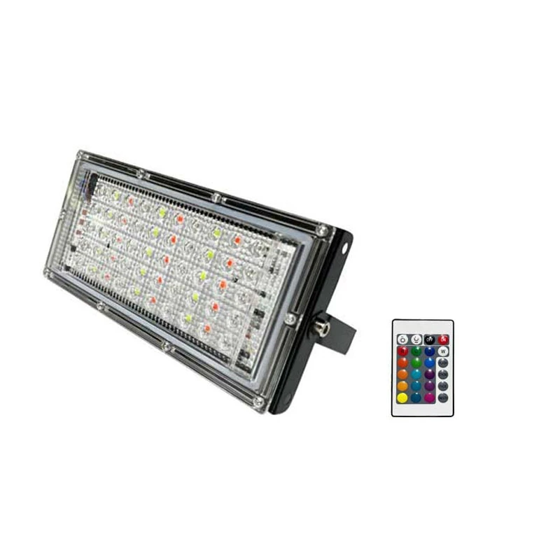 

Remote LED Floodlight Reflector Light Lamp Waterproof IP65 Outdoor Flood Light Garden LED RGB Spot