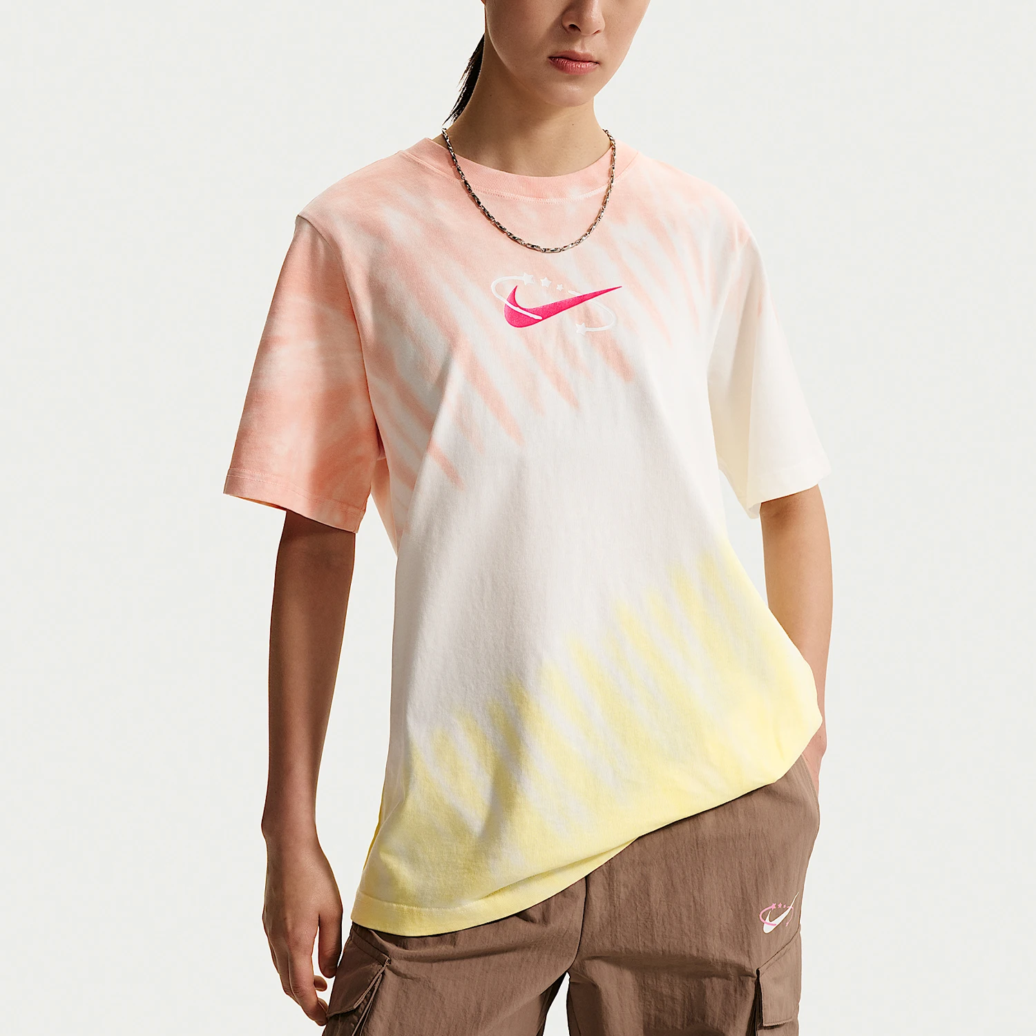 

Nike Authentic Summer Women's Round Neck Sports Casual Breathable T-Shirt IR7557-378