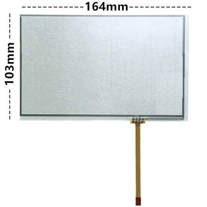 

7.1inch Touch Screen 164*103mm 4 Wire Industrial Resistive Digitizer Glass Panel 164x103mm