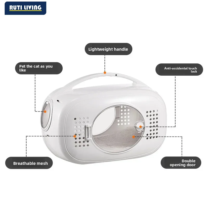 Pet Space Capsule Bag Is Portable When Going Out Side Ventilation Large Space and A Multi-purpose Air Box