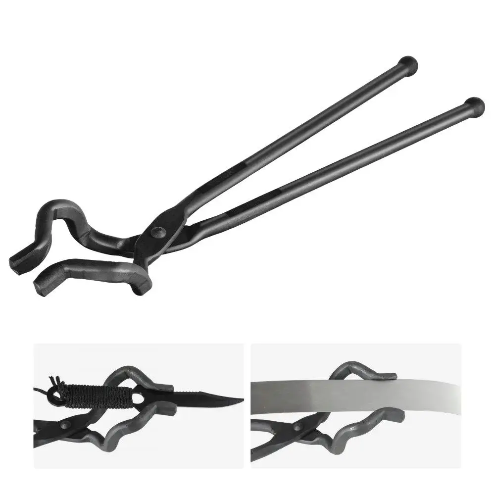 

Blacksmith Tongs 18 Z V Bit Carbon Steel A3 Steel Rivets for knife Blades Long Circular Forged Pieces for Blacksmiths