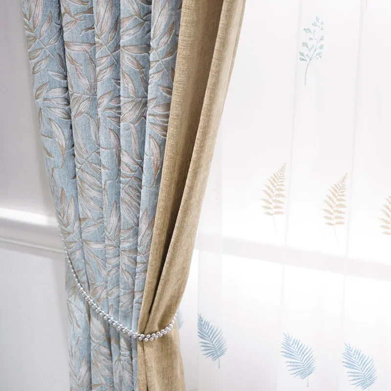

Modern Minimalist European Style Decorative Window Living Room Bedroom Thickened High-shade Curtain Custom