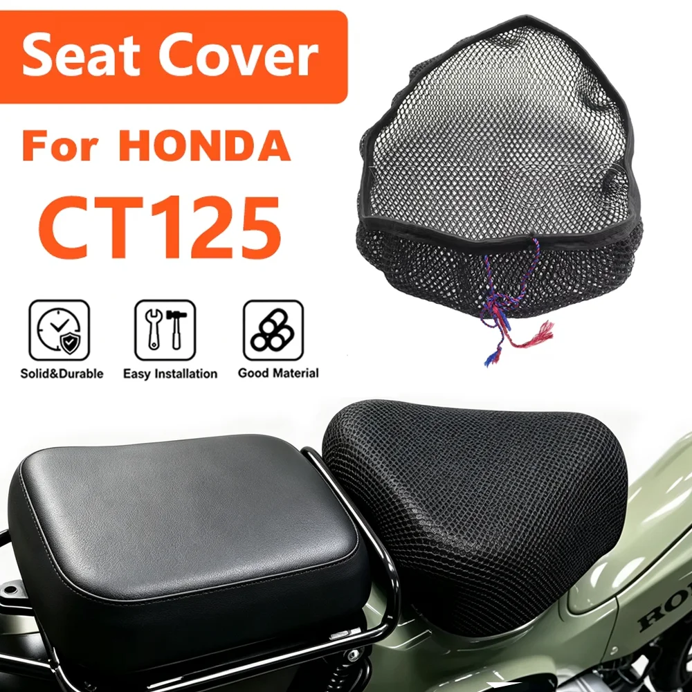Motorcycle Seat Cover For CT125 CT 125 3D Mesh Protection Pad Case Non-Slip Breathable Heat Insulat 125CT CT-125