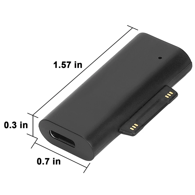نوع C أنثى PD شحن سريع التوصيل محول لسطح برو 3 4 5 6 7 كتاب موصل ، USB C أنثى إلى سطح محول