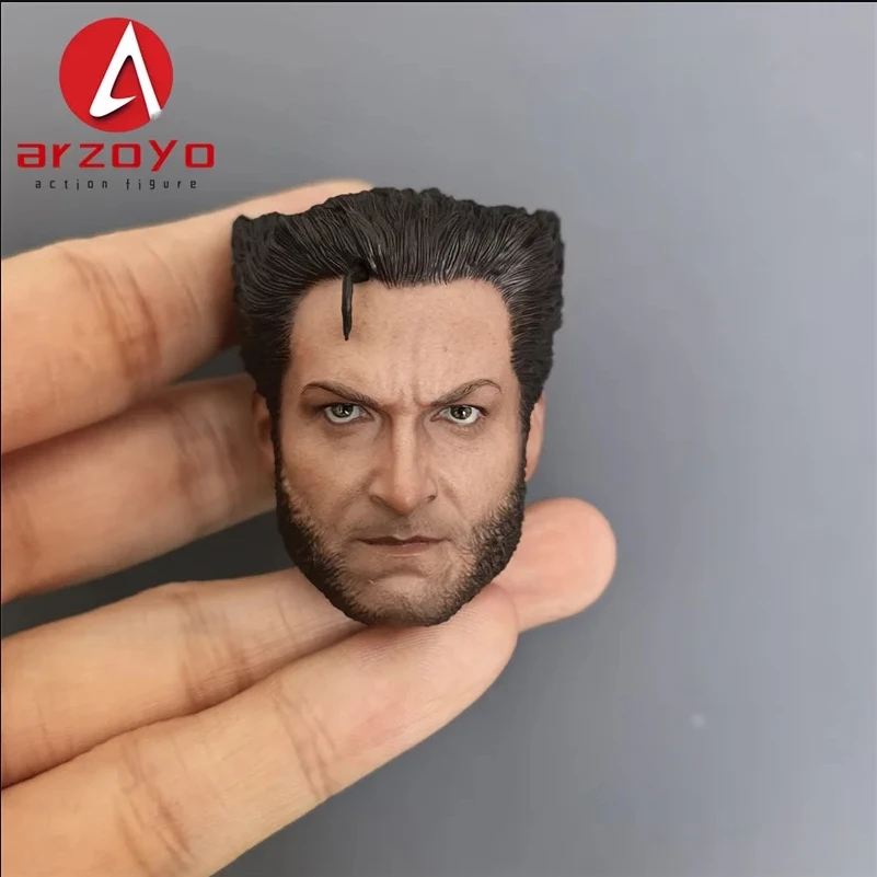 Głowa Hugh Jackmana w skali 1/6, rzeźba głowy żołnierza, model do rzeźbienia pasujący do figurek akcji 12-calowych.