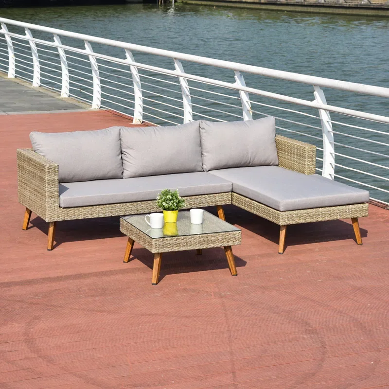 

Furniture Higher Quality Modern Outdoor Sofa Furniture PE rattan Garden Furniture Set