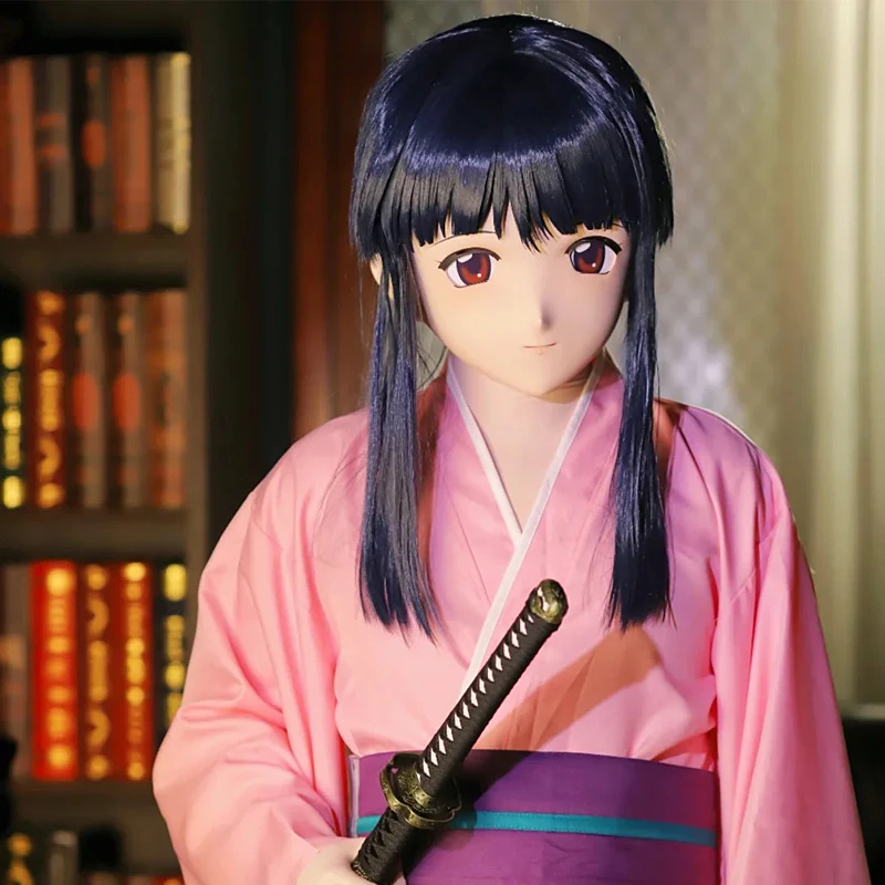 

(MEO0122) Настроить ручной работы на всю голову, запираемый кроссдресс, мужской и женский, японский мультфильм, аниме, игровой персонаж, маска кигуруми