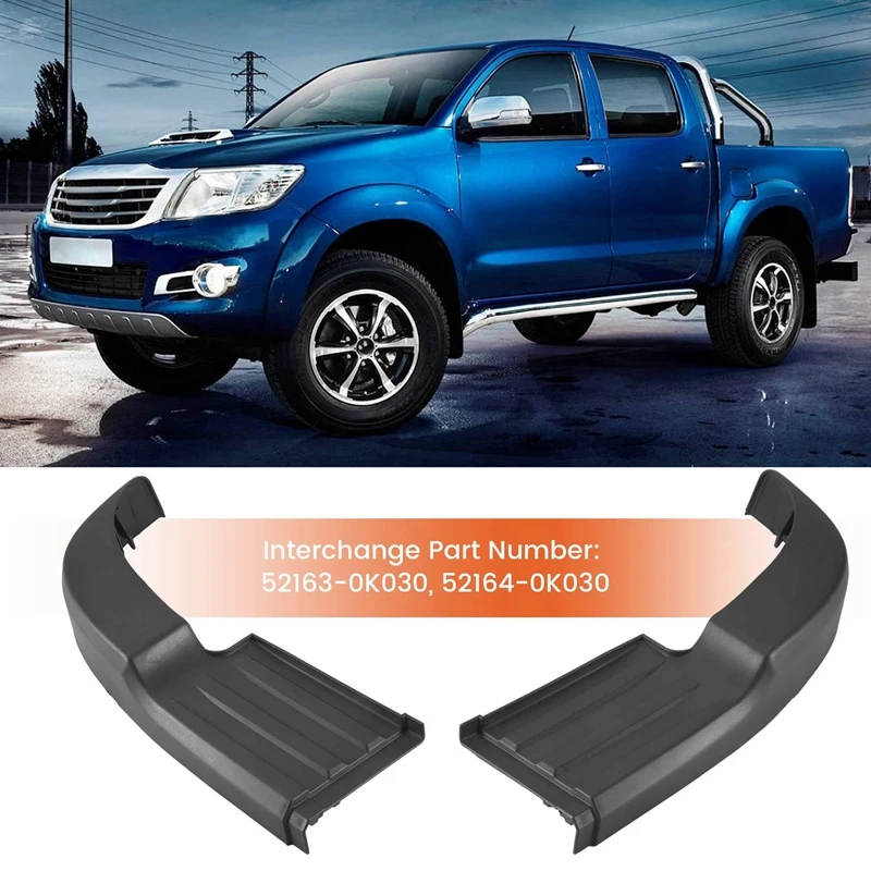 Pedana paraurti posteriore nera per Toyota Hilux Revo Rocco 2015 -2019