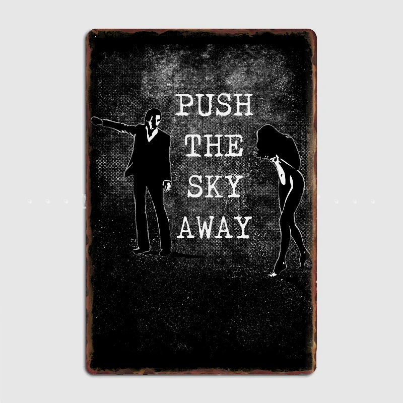 Nick Cave Push The Sky Away Black Metal Sign Pub Club Bar Decoration Plates Tin Sign Poster
