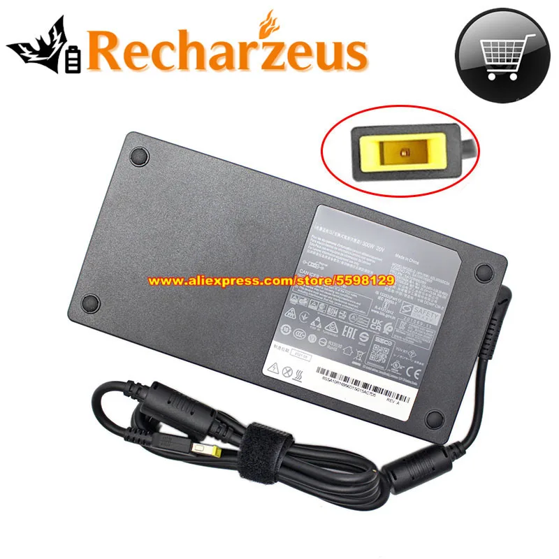 300W 20V 15A Power Adapter ADL300SDC3A Charger for LEGION 5 PRO 16ITH6H 15ACH6H 15BCH6H LEGION 7 GEN 6 16ITHG6