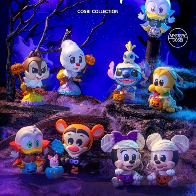 

New Disney Pumpkin Party Cosbi Series Blind Box Mini Doll Decoration Mystery Box Handmade Collectibles Children'S Birthday Gifts