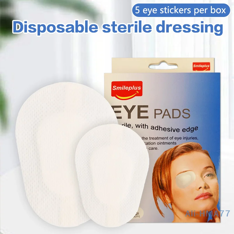 Parche ocular desechable, compresa fría para aliviar la fatiga ocular, secura, cuidado de los ojos, extracto de hierbas, protección ocular, mascarilla para dormir, 5 uds.