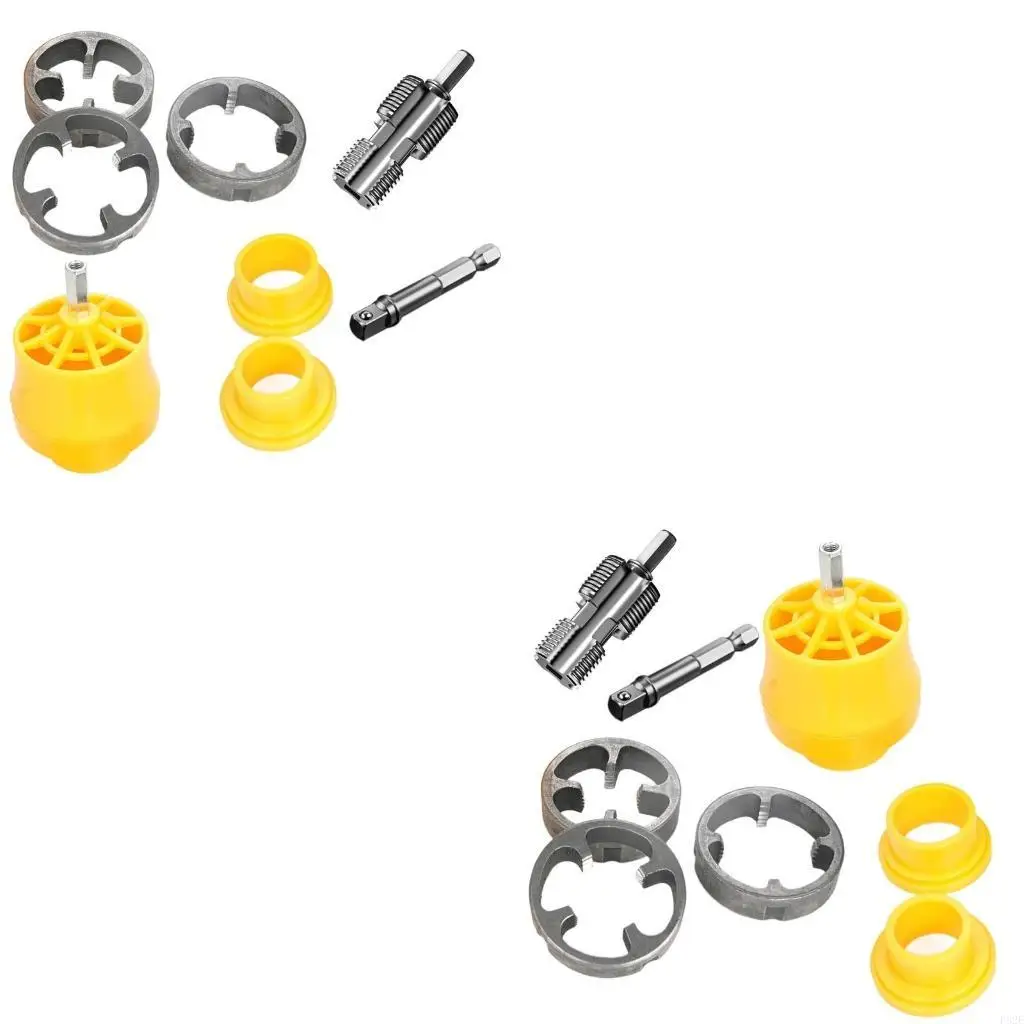 

P82E Electric Drill Compatible PVC Pipe Threader Electric Drill PVC Thread Maker Tool Pipe Threader for Electric Drill