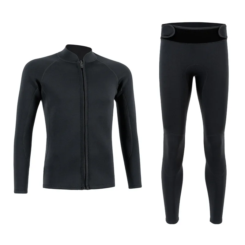 Two-piece Wetsuits, Men's Women's Wetsuit Jacket and Pants, 2mm Neoprene Tops+Bottoms for Swimming,Snorkeling,Scuba Diving