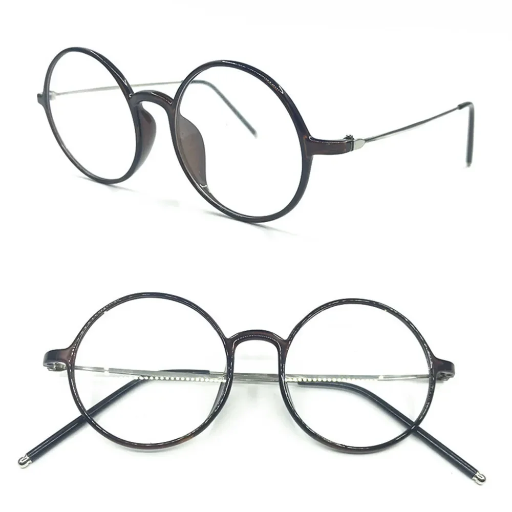 TR90 Flexible Vintage Round 46mm Full Rim Reading Glasses unisex light +100 +125 +150 +175 +200 +225 +250 +275 +300 +325 +350 +6