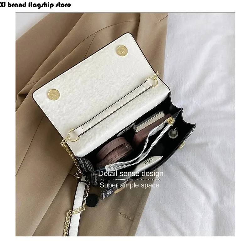 XJ CH Classic Fashion Women's Shoulder Bag High Quality Texture Popular Crossbody Bag Light Luxury Fashion Square Bolsos DeMujer