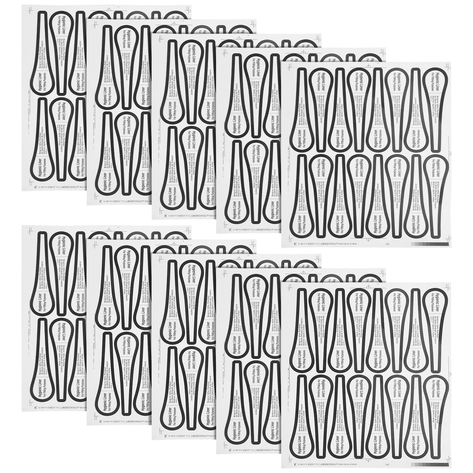 

150pcs Swimsuit Liners Stickers Waterproof Adhesive Protective Labels For Bikini Underwear Try On Use