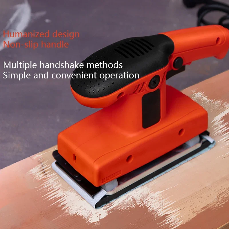 220V Electric Small Sanding Machine Flat Wall Polishing Grinding Machine Multifunctional Furniture Wall Refurbishing Abrasive