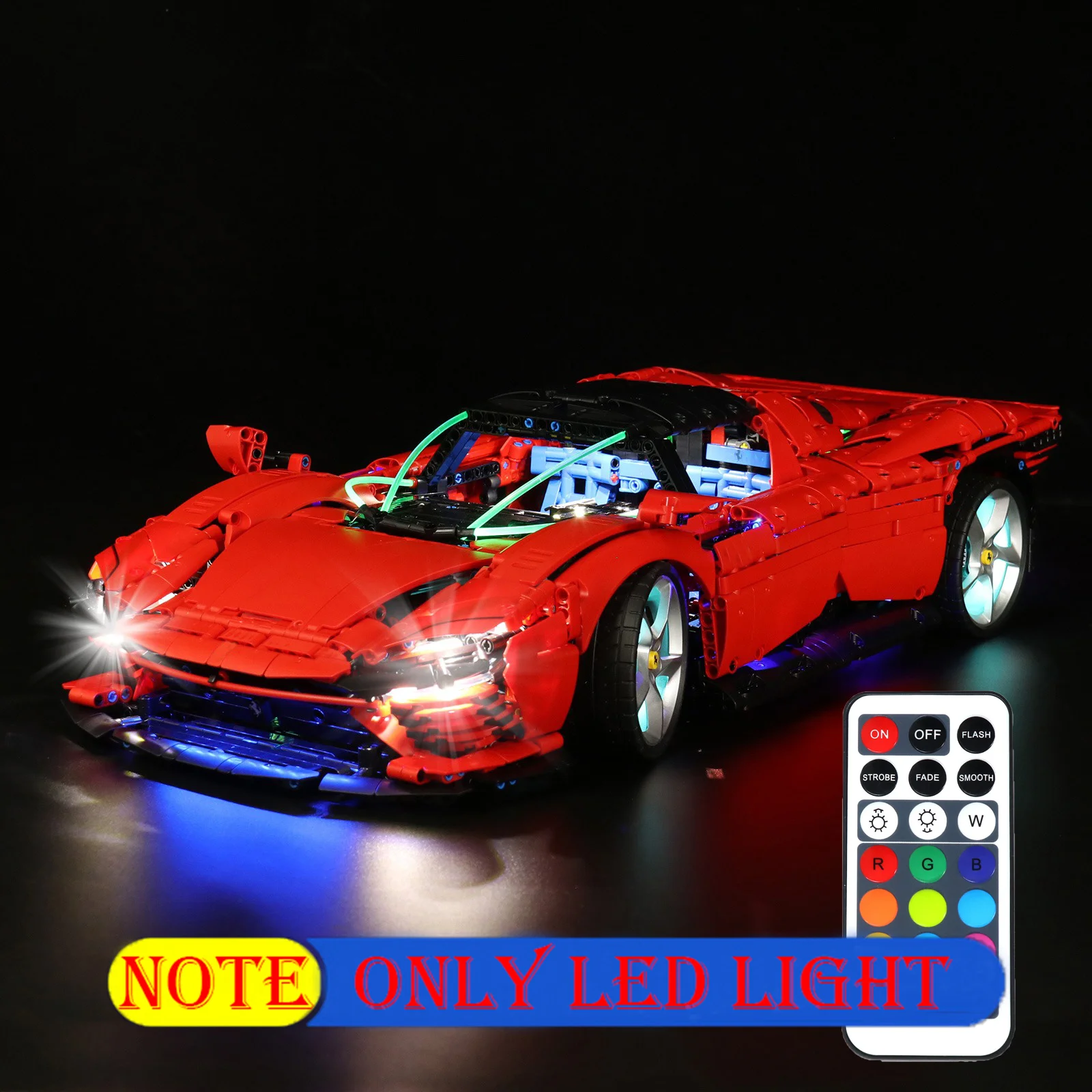 Led Light Kit For 42143 Daytona SP3 Technic City Ultimate Car Not Include Building Block (Only Lighting Set)