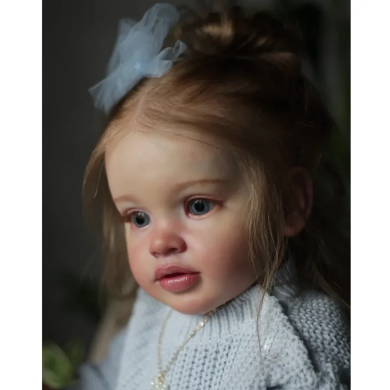 66CM Reborn Cotton Body  Baby Pippa Hand Detailed Painting 3D Skin with Visible Veins Real Looking Baby Girl Dolls