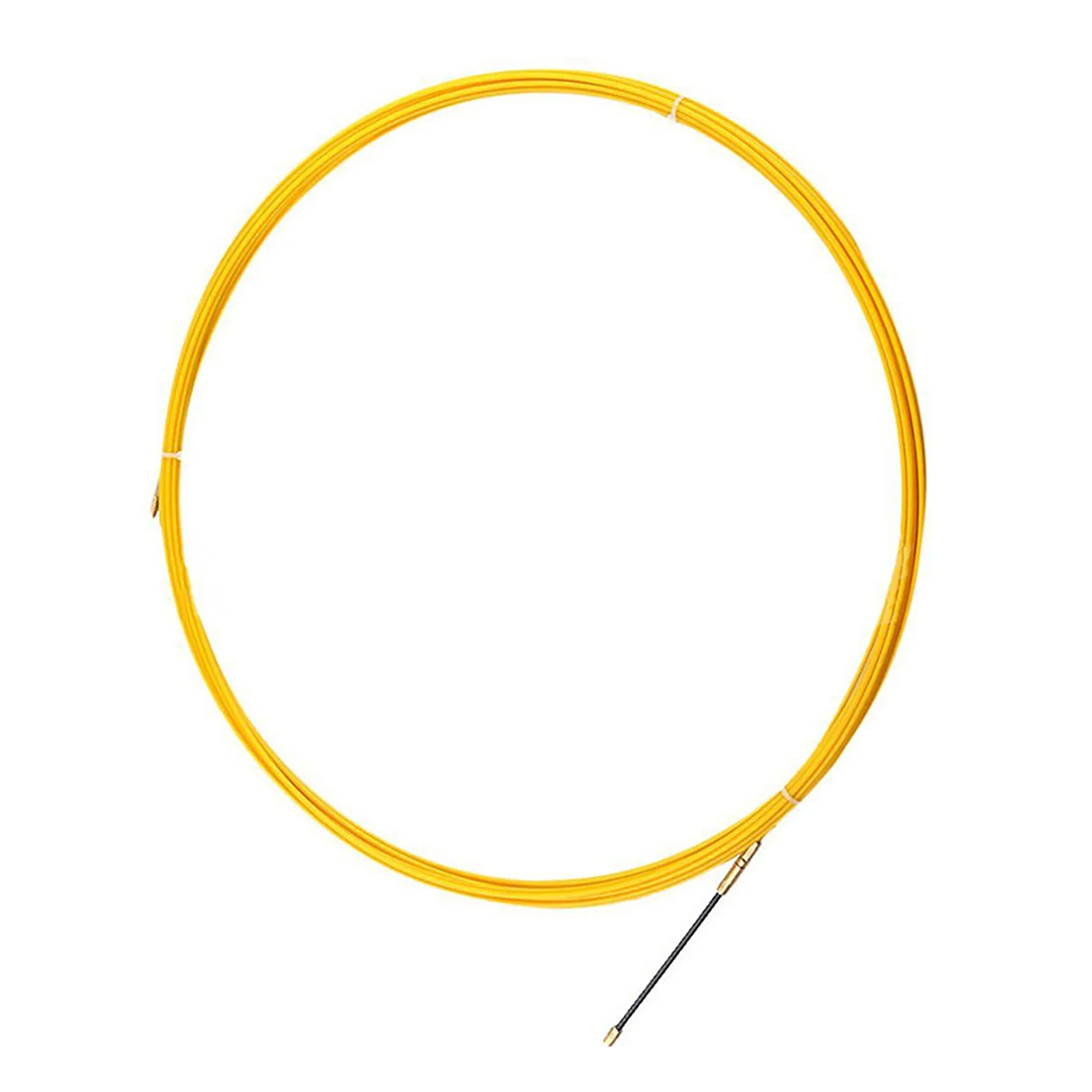 Electrical Cable Installation Fish Tape 3mm Fiberglass Pulling Wire Yellow Wall Through Cable Puller High Tensile Strength
