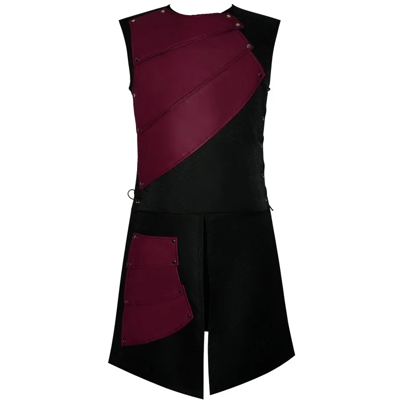 Vida Novo Svel redondo Ne Sided Tie Splice Medieval Retro Samurai Batalha loween Traje Feminino Étnico Palco Coágulo...