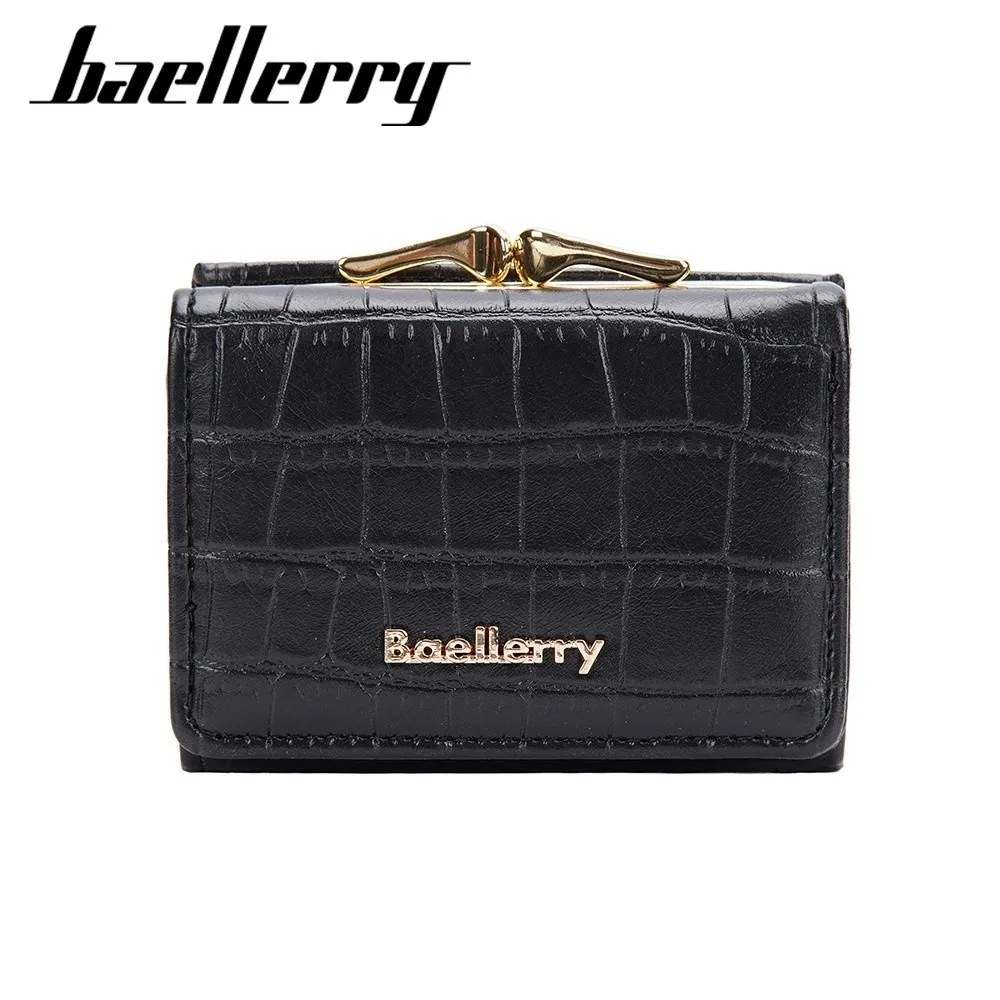 Mode PU lederen korte portemonnee krokodilpatroon draagbare portemonnee Koreaanse lichtgewicht ID-kaarthouder damesportemonnee