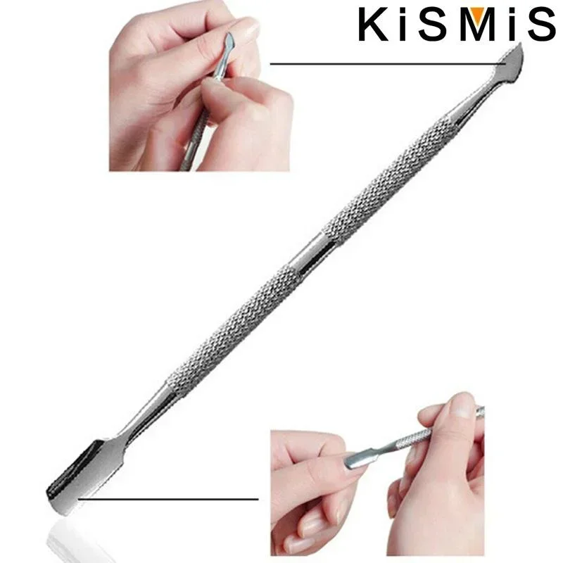 مجموعة أدوات العناية بالأظافر مكونة من 4 قطع من الفولاذ المقاوم للصدأ وملعقة انتهازي للبشرة ومزيل لقص الأظافر طقم أظافر احترافي #5