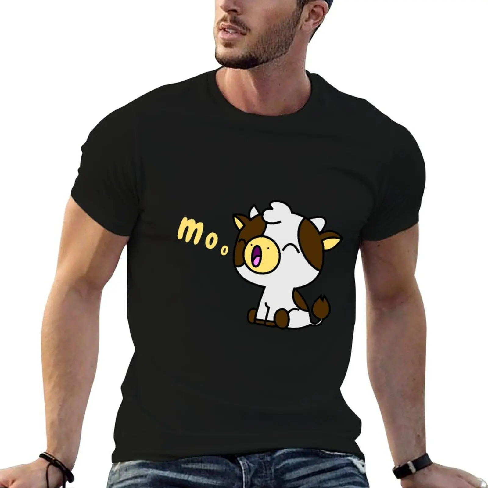 Vacas kawaii moo T-Shirt t shirt for man t shirts for man graphic vintage T-Shirt