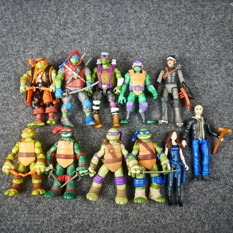 

Teenages Mutanes Ninjaesturtles Series Joint Movable 5 Inches Action Figures Scene Decoration Model Toys