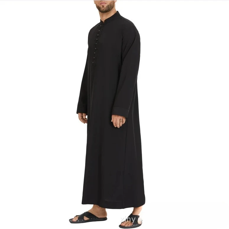 Colletto ampio musulmano Colletto tondo saudita Hui Robe Abbigliamento da uomo arabo mediorientale