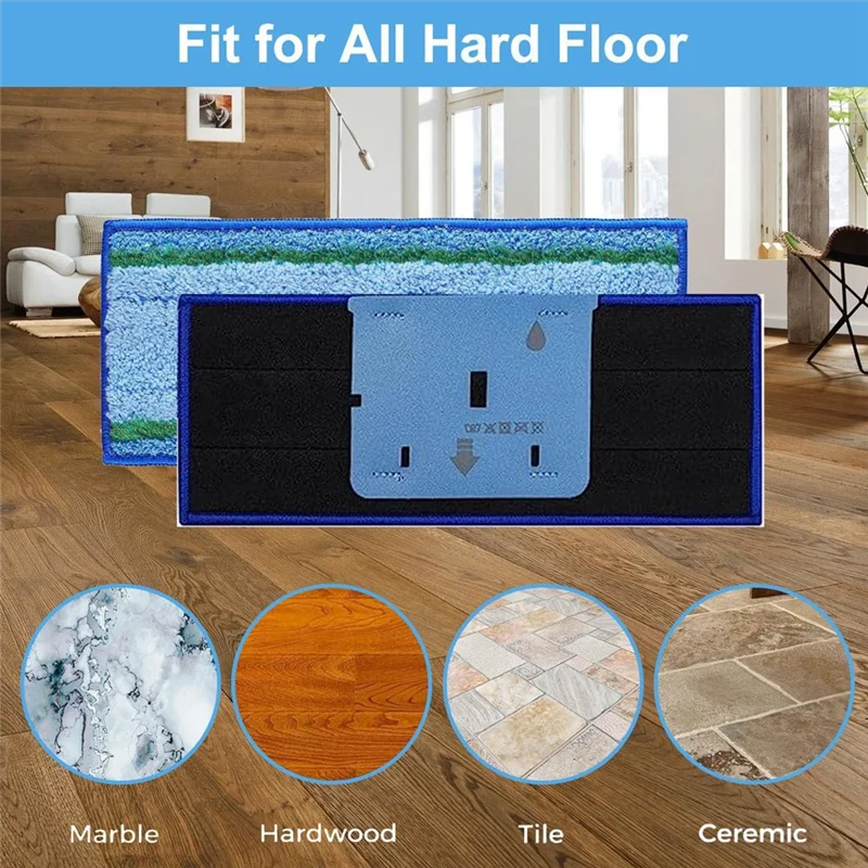 9 قطعة منصات التطهير الرطبة F لـ Irobot Braava Jet M6 Ultimate Robot Mop 6012، 6110، 6112، 6113 قماش ممسحة قابل للغسل وإعادة الاستخدام