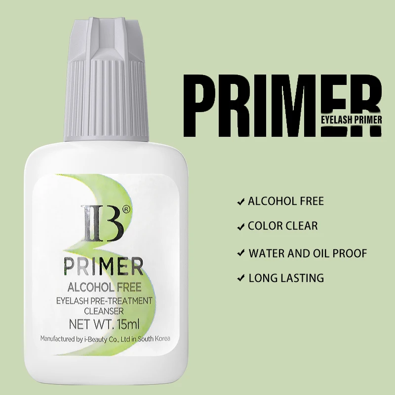 10 botellas IBeauty Primer Banana pegamento transparente para extensión de pestañas Corea Individual 15ml agente de fijación herramienta de maquillaje suministro tienda de belleza