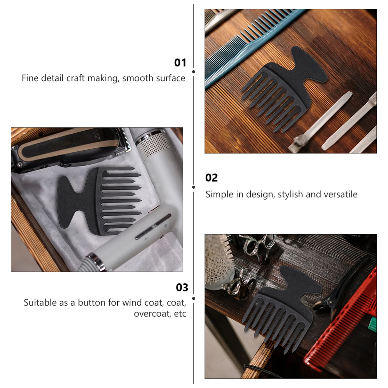 

2 шт. расческа с широкими зубьями, распутывающие расчески для волос для салона, домашнего использования, пластиковая расческа для укладки волос, расчески для укладки волос, гладкий край