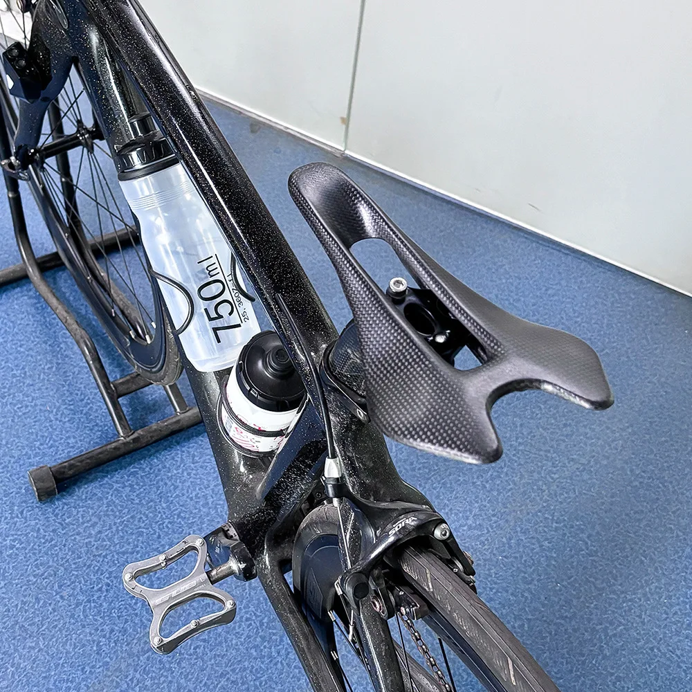 BUCKLOS Vollcarbon-Rennradsattel 240*120mm Carbon-MTB-Sattel Ultraleichter Faltbarer Fahrradsitz Carbon-Sitzkissen – Detail 10