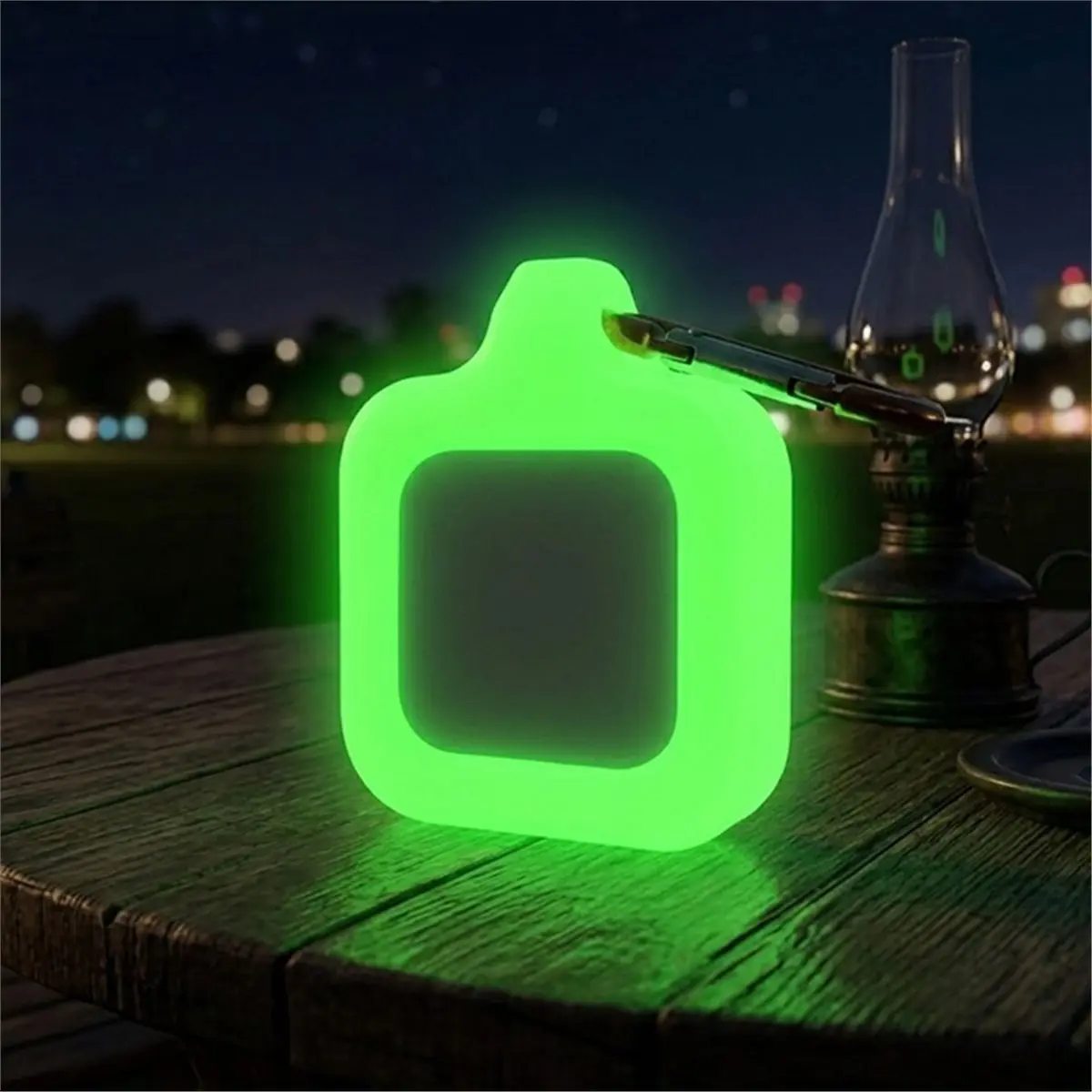 Silicone Case for Brick NFC Phone Lock Device Signal-Friendly Magnetic-Compatible Cover with Carabiner Clip BLACK